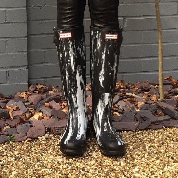 HUNTER ORIGINAL LIMITED EDITION 'NIGHTFALL' WELLINGTON RAINBOOTS RAIN BOOTS BOX - Picture 1 of 16